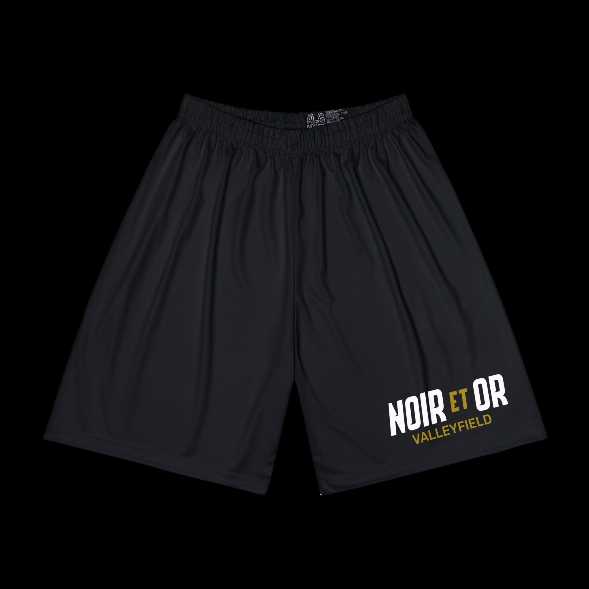 Short de sport Noir et Or