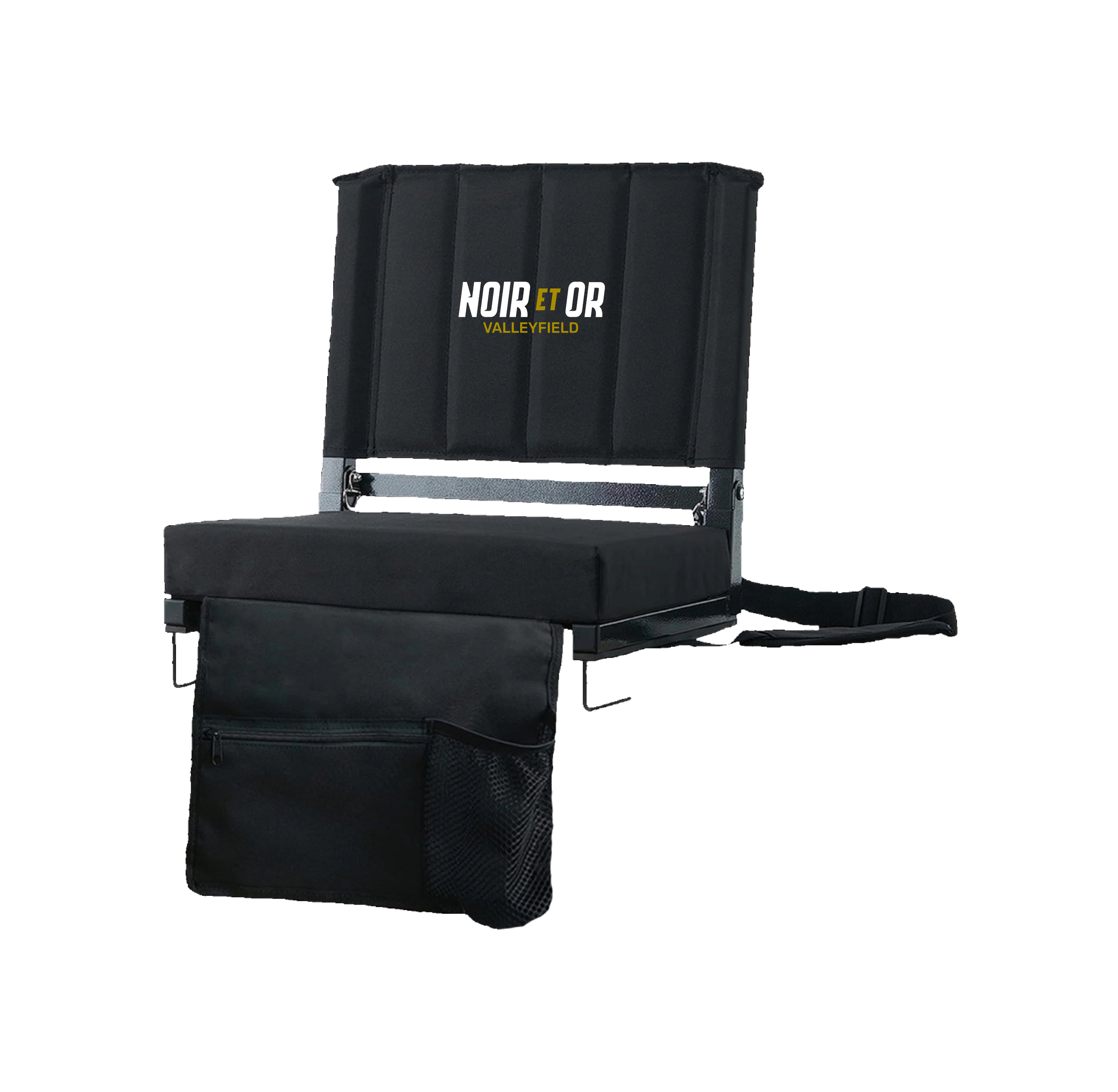 Banc de stade Noir et Or