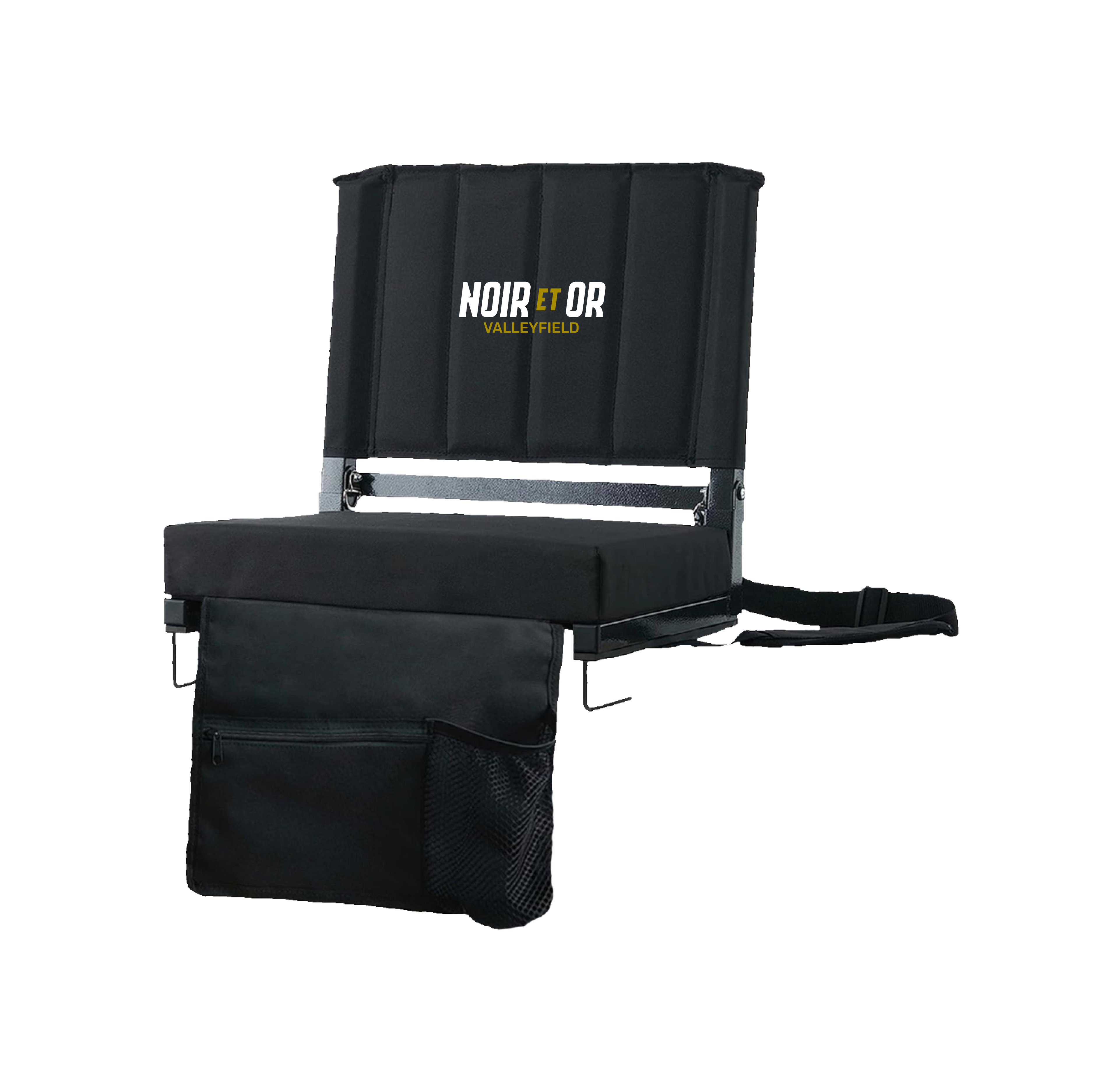 Banc de stade Noir et Or