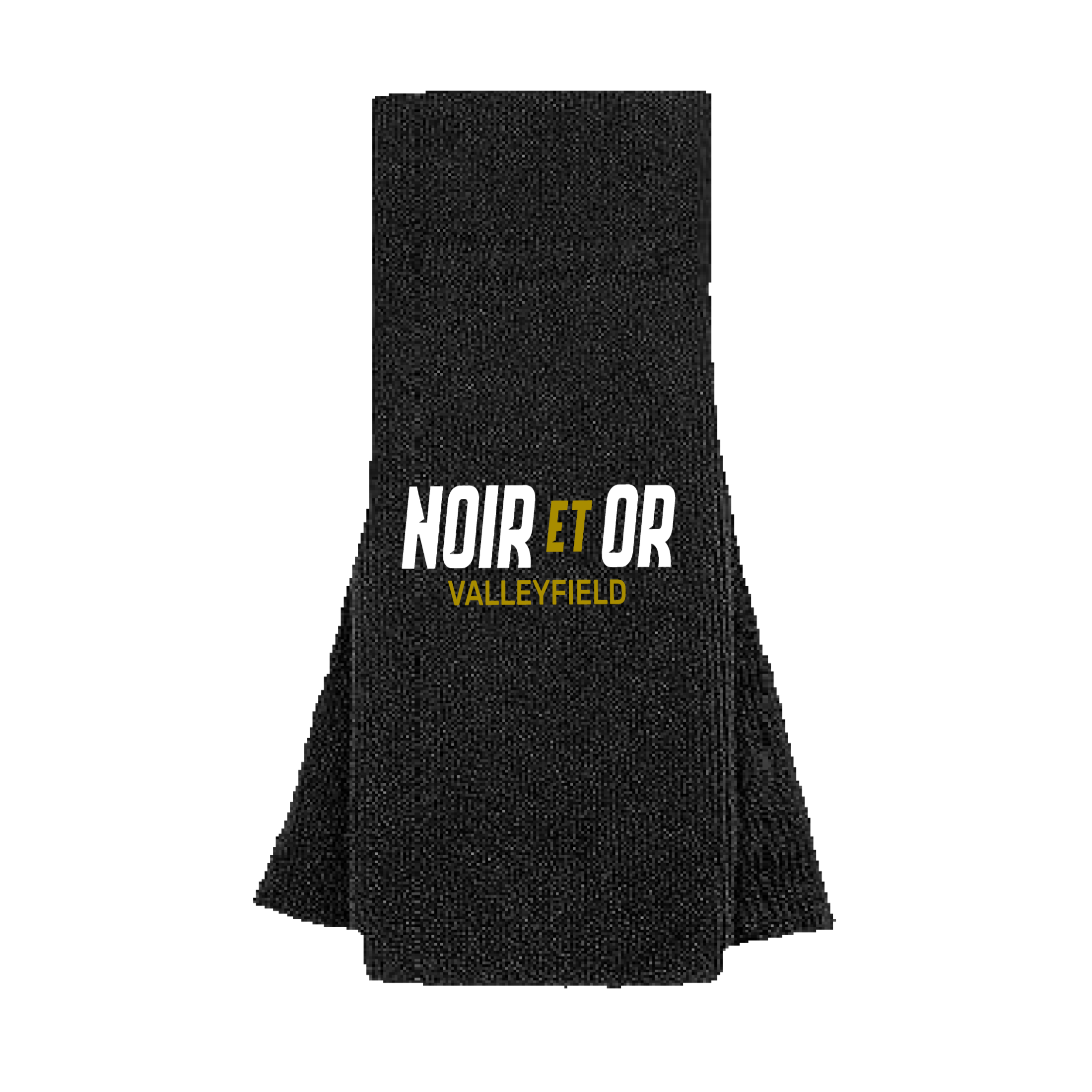 Serviette de football QB Noir et Or